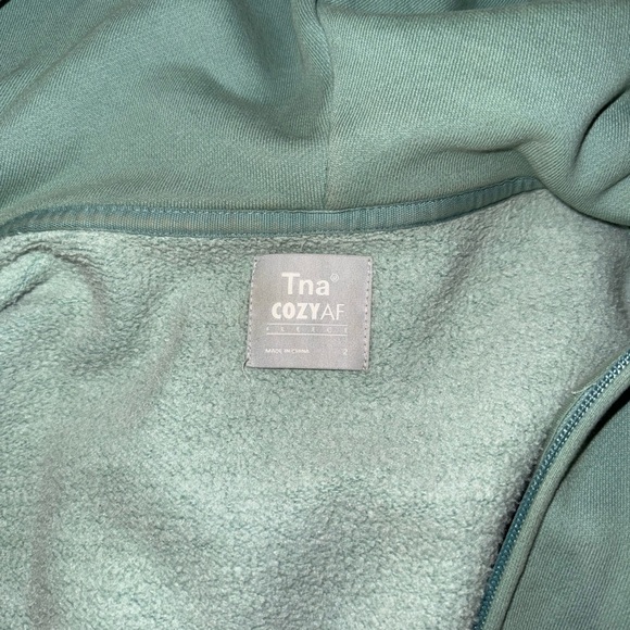 Aritzia TNA Teal-y Fleece Hoodie - Picture 2 of 3